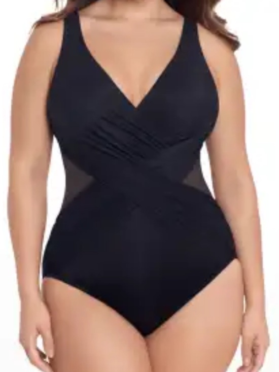 Miraclesuit Other - NEW Miraclesuit Plus Size Illusionist Crossover One-Piece Swimsuit Size 16